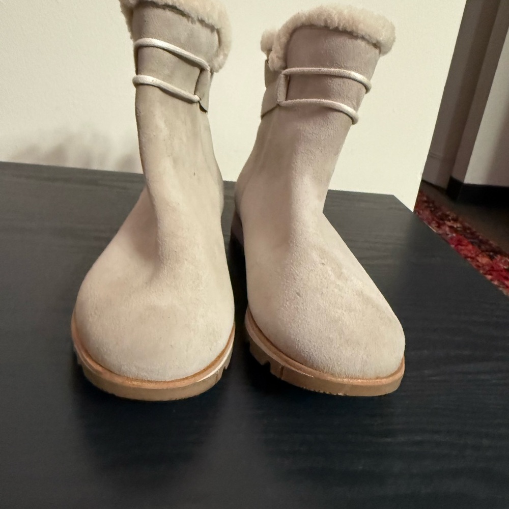 SOREL Harlow Cozy Shearling Bootie Boots NWOT Size 10 - Picture 7 of 12